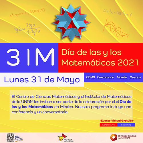 31M Celebración por el Día de las y los Matemáticos en México - 31 de mayo a 10 de junio