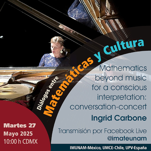 Mathematics beyond music for a conscious interpretation: conversation-concert