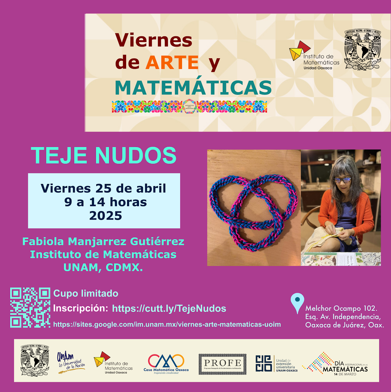 Viernes de arte y matemáticas: Teje Nudos