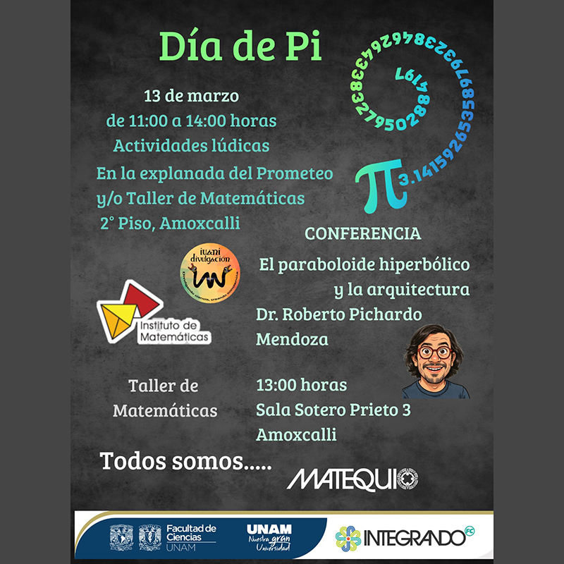 Día de Pi - 13 de marzo de 2026 - Facultad de Ciencias